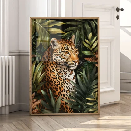 Wandbild – Leopard