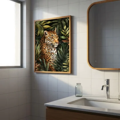 Wandbild – Leopard