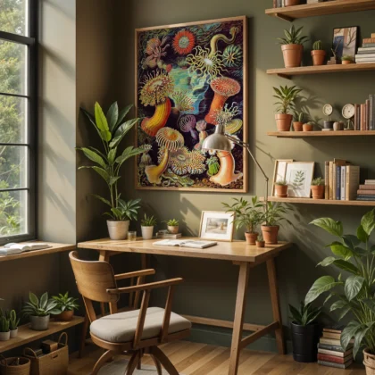 Anemones Wall Art by Ernst Haeckel