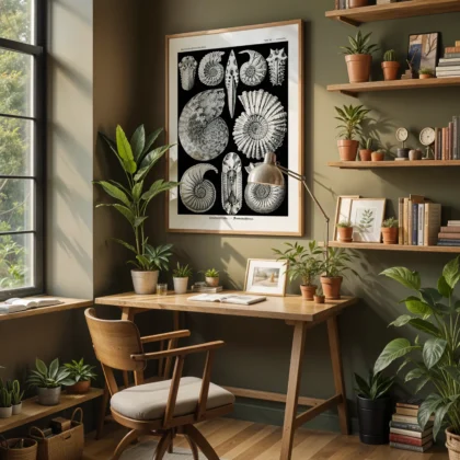 Ammonitida Wall Art by Ernst Haeckel