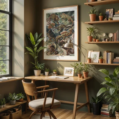 Reptiles Wall Art by Ernst Haeckel