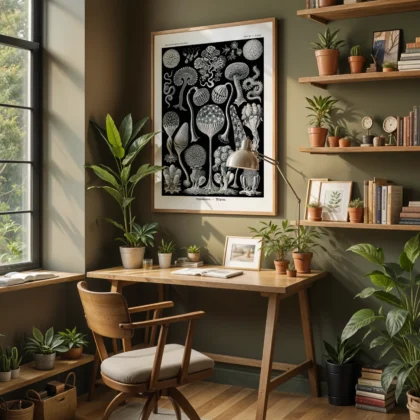 Mycetozoa Wall Art by Ernst Haeckel