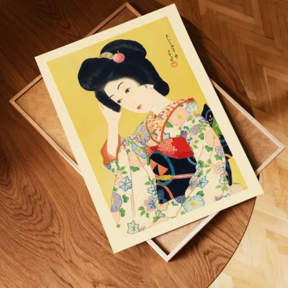 Departing Spring, Japanese Woman by Hasui Kawase