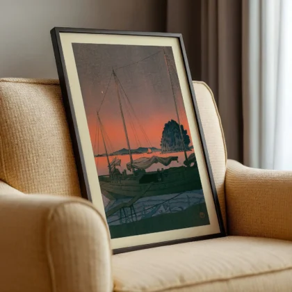 Harbour Sunset by Hasui Kawase