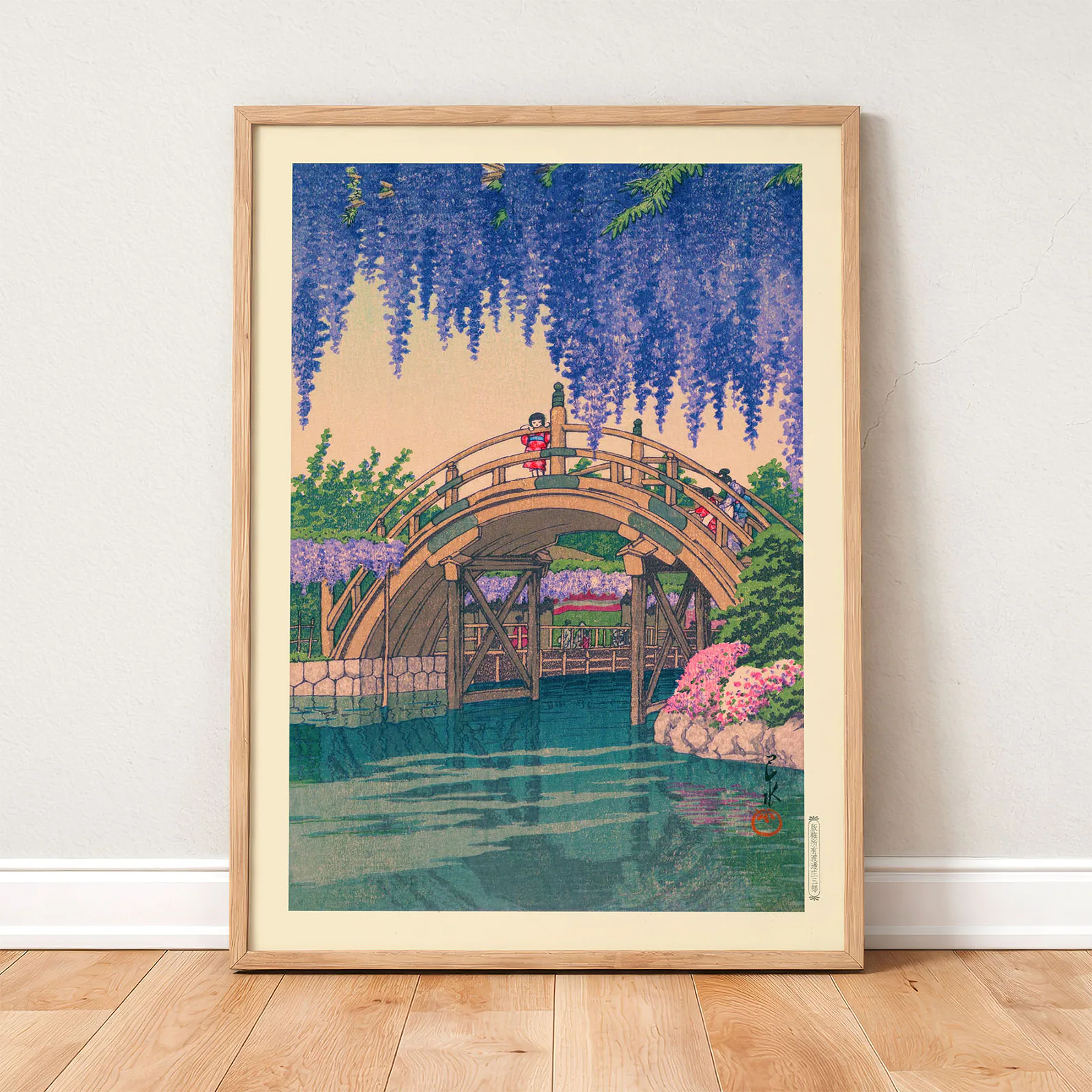 Japanese Woodblock Print – Kawase Hasui Wisteria of Kameido