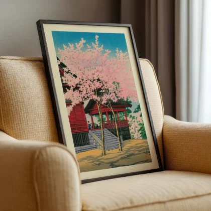 Kiyomizu-Halle in Ueno – Hasui Kawase Wandbild