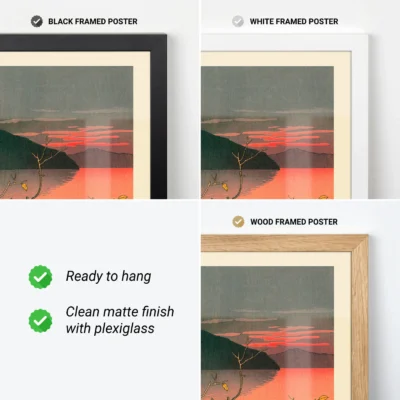 Frame options for Hasui Kawase Nenokuchi Lake poster