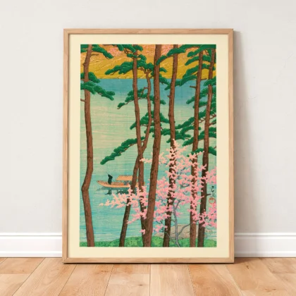 Spring in Arashiyama by Hasui Kawase