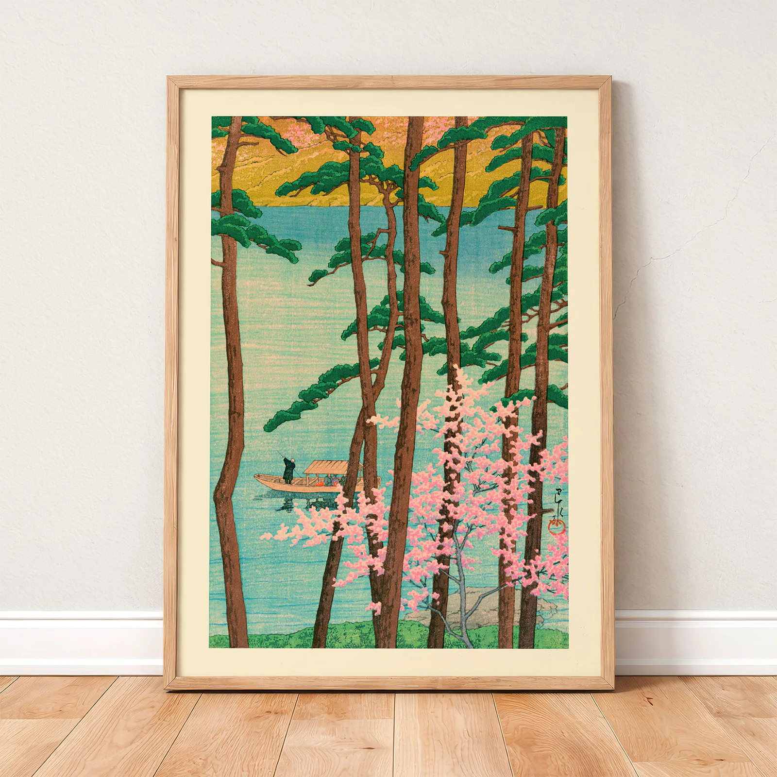 Woodblock Art Print – Spring in Arashiyama by Kawase Hasui
