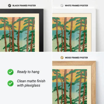 Frame options for Kawase Hasui Spring in Arashiyama print