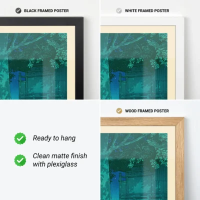 Framing options for Hasui’s Japanese lagoon print