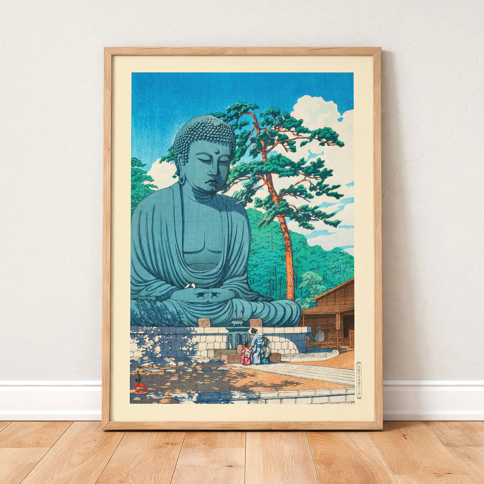 Kawase Hasui Print – Great Buddha at Kamakura Poster