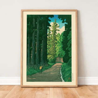 Road to Nikko – Hasui Kawase Art Print