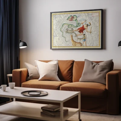 Antique Constellation Map Poster – Vintage Celestial Star Chart - Image 6