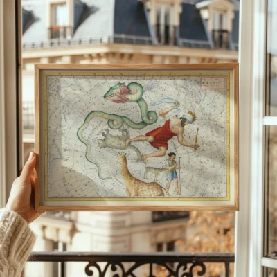 Antique Constellation Map Poster – Vintage Celestial Star Chart - Image 5