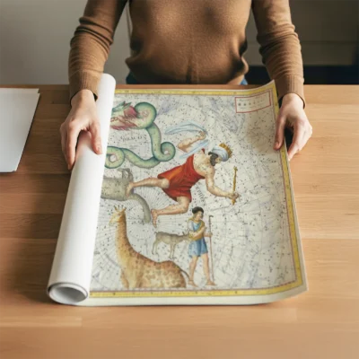 Antique Constellation Map Poster – Vintage Celestial Star Chart - Image 7