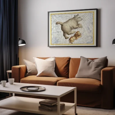 Ursa Major wall art living room decor