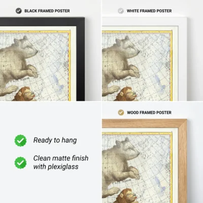 Ursa Major wall art frame options