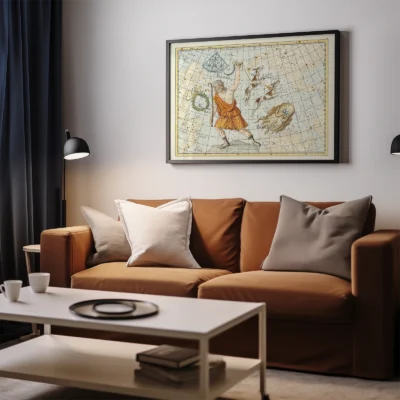 Bootes constellation living room wall decor