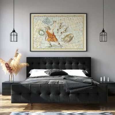 Bootes constellation bedroom wall art