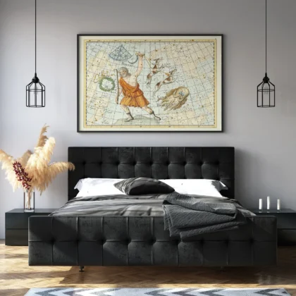 Bootes constellation bedroom wall art
