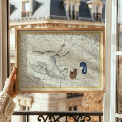 Pegasus constellation poster framed display