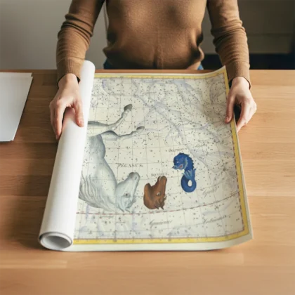 Pegasus constellation poster rolled print
