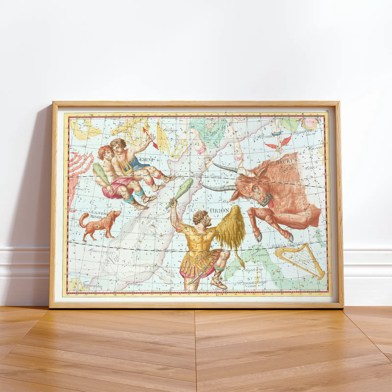 Taurus Constellation Poster – Antique Celestial Wall Art