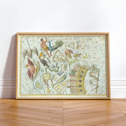 Phoenix constellation framed wall print