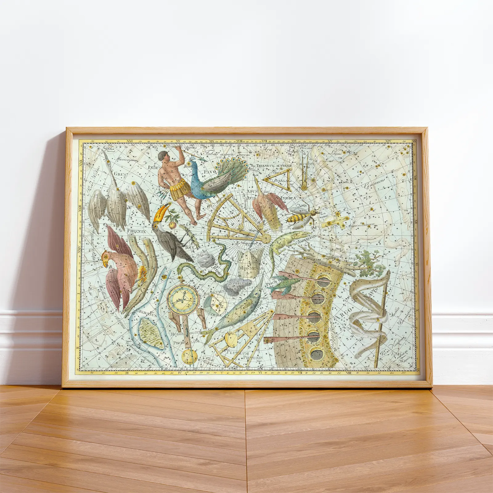 Phoenix Constellation Poster – Vintage Celestial Print