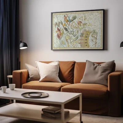 Phoenix constellation living room wall decor