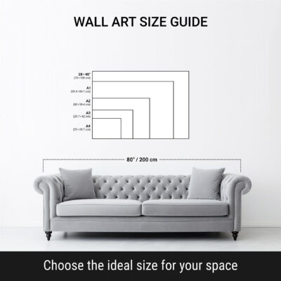 Wall Art Size Guide – Horizontal Poster Format