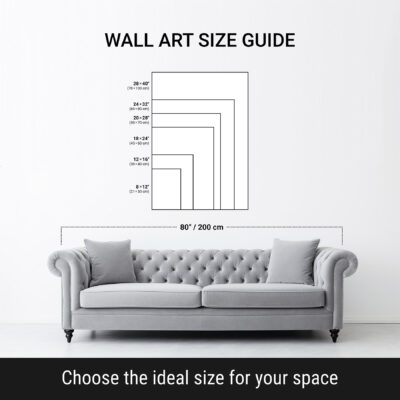 Vertical wall art size guide