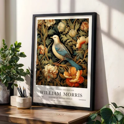 William Morris poster living room wall decor