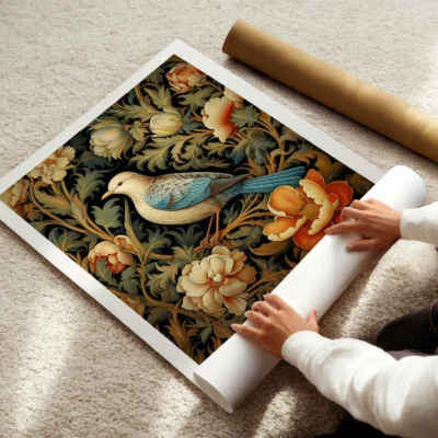 William Morris poster rolled art print