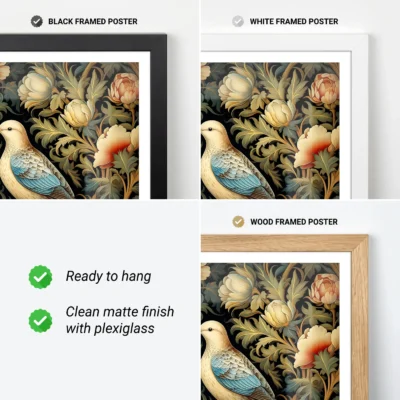 William Morris poster frame options
