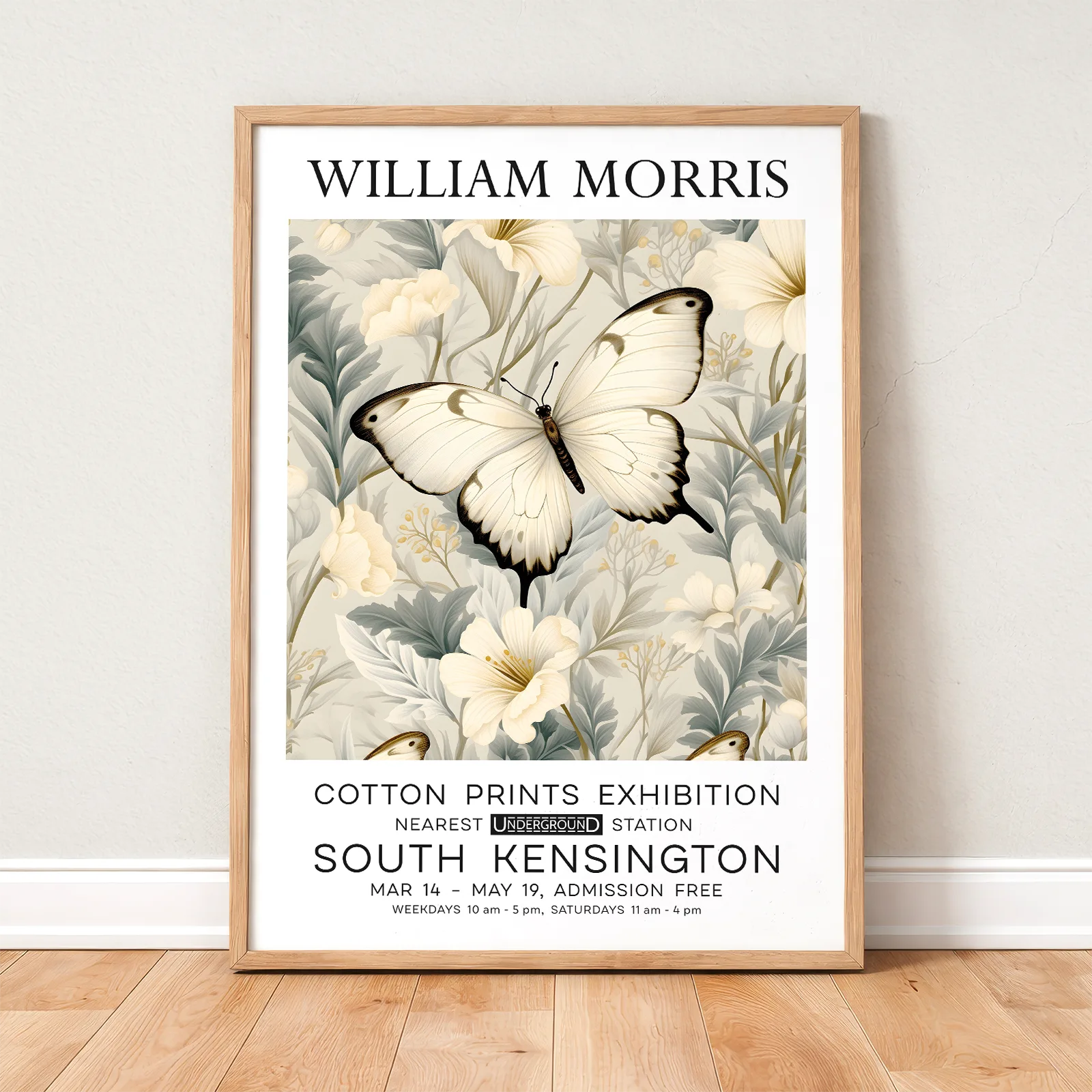 William Morris Poster – Vintage Butterfly Print