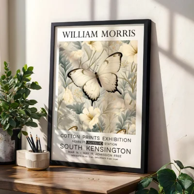 William Morris poster living room wall decor