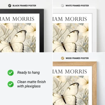William Morris poster frame options