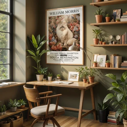 William Morris – Cat Wall Art