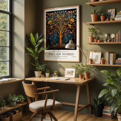 Tree of life poster home office wall art