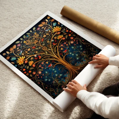 Tree of life poster rolled art poster