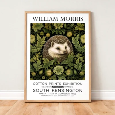Hedgehog poster framed wall art