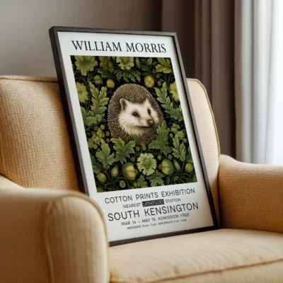 Hedgehog poster rolled art poster
