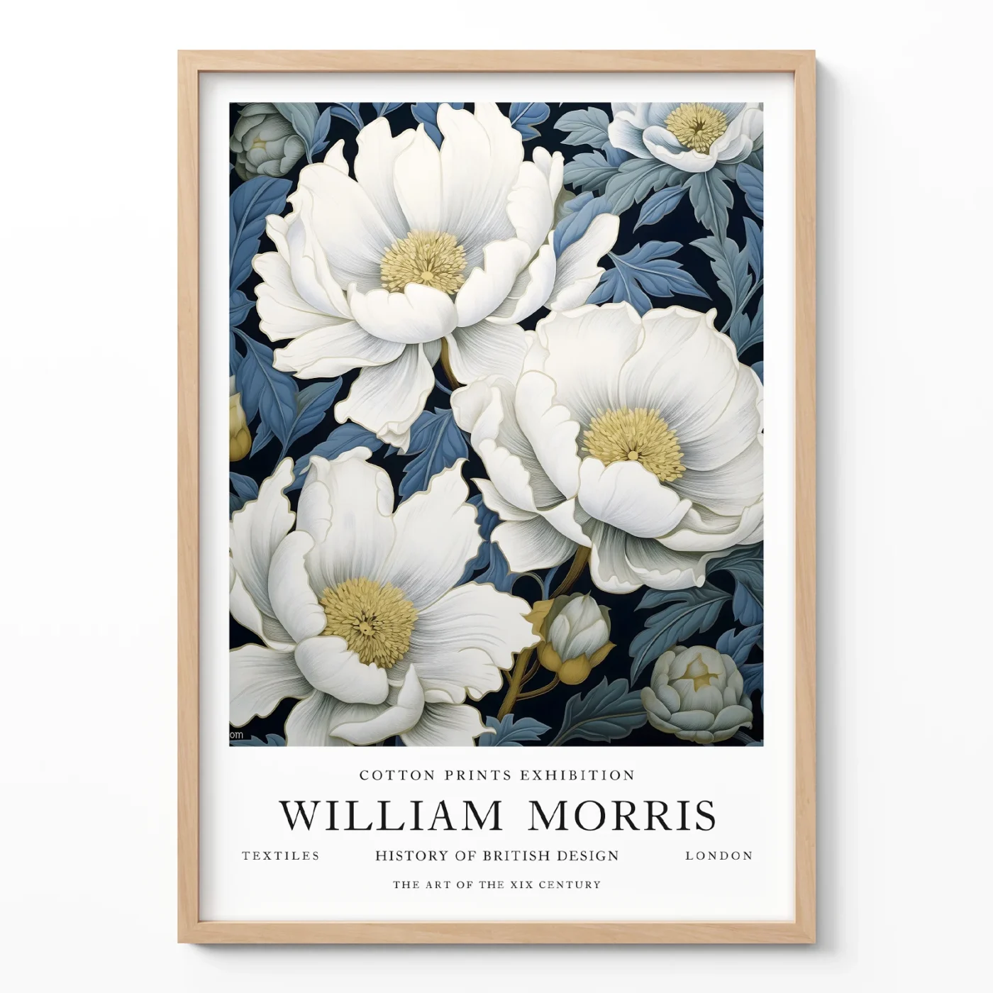 Vintage flower print William Morris poster