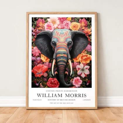 William Morris – Elephant Wall Art