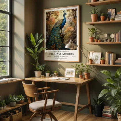 William Morris – Peacock Wall Art