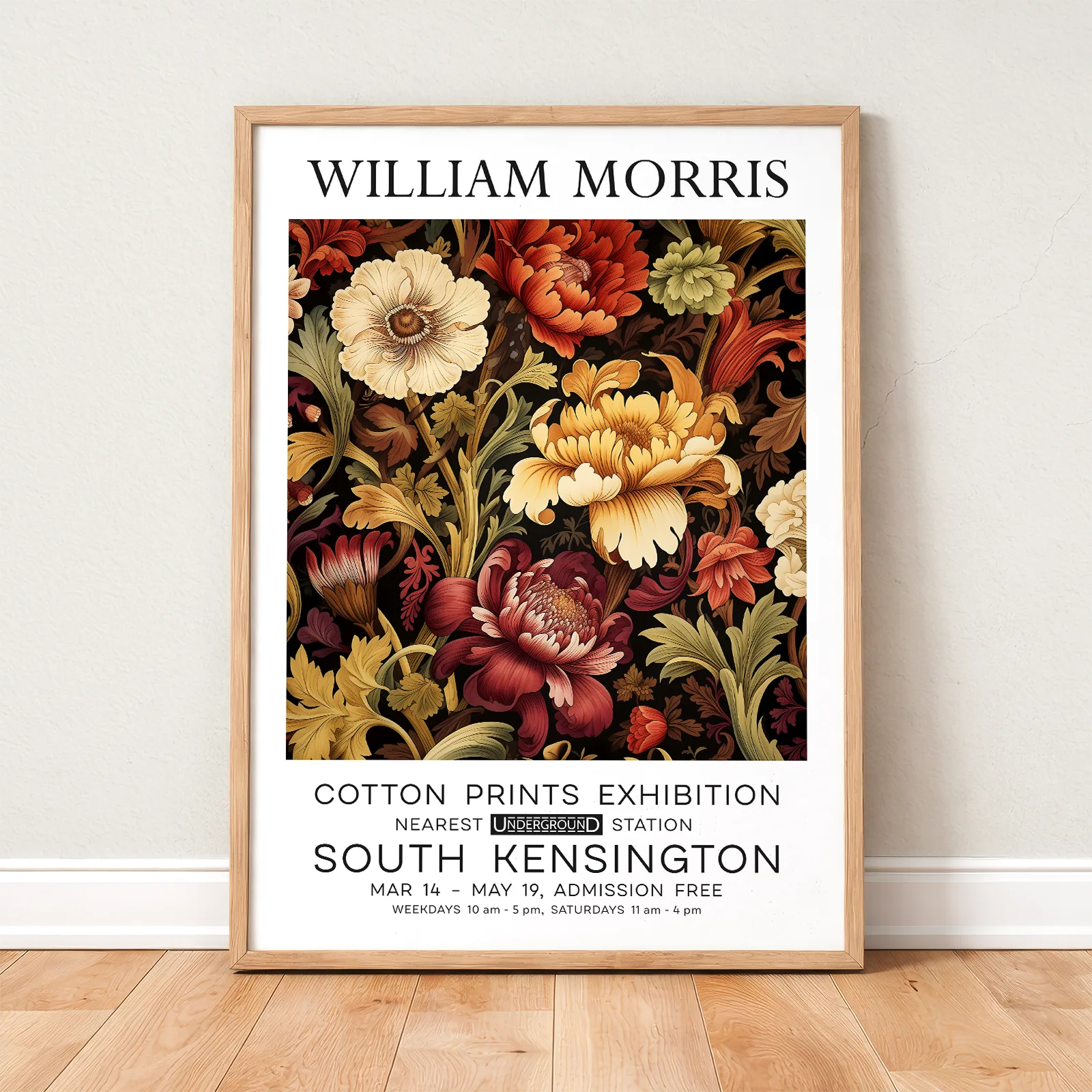 William Morris Poster – Vintage Floral Print
