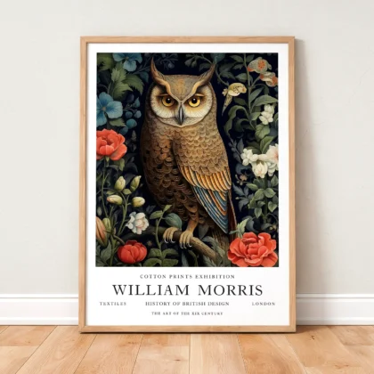 William Morris – Owl Wall Art
