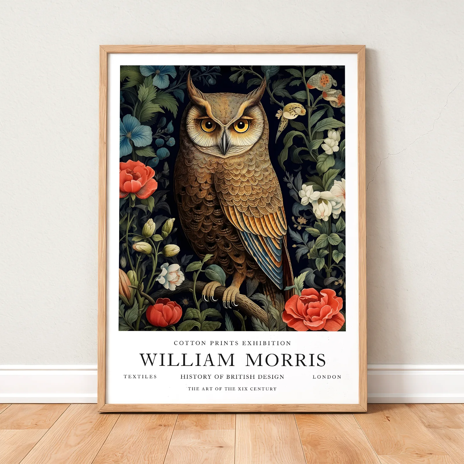 William Morris Poster – Vintage Owl Print